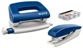 Leitz 55076035 segiklio ir skylių perforatoriaus rinkinys, mėlynas