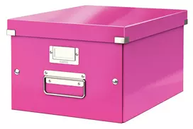Leitz Click & Store WOW vidutinė laikymo dėžė, rožinė, kartonas, 16,7 L, 281 mm, 200 mm, 265 x 335 x 188 mm