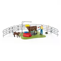 Schleich FARM WORLD Happy Cow Wash rinkinys