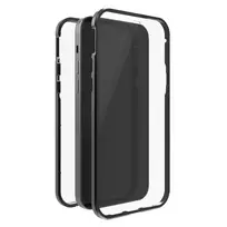 Hama 360° Glass dėklas iPhone 14 Pro Max juodas permatomas