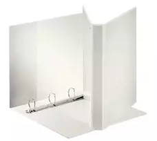 Esselte Panorama segtuvas FSC® A4+ 4DR/25 mm, A4 Maxi, D-žiedai, pristatymui, plastikinis, baltas, 250 lapų
