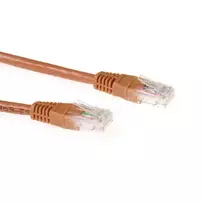 ACT Brown 10 m U/UTP CAT6A patch kabelis su RJ45 jungtimis