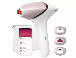 IPL plaukų šalinimo prietaisas Philips Lumea 9000 Series BRI955/01 — SenseIQ, baterija, auksinis/baltas, visos kojos 8,5 min