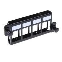 Adapter ACT FA2057 4 x keystone UTP juodas