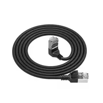 Tinklo kabelis ACT DA4903 Cat6a U/FTP (STP) juodas 3 m su RJ-45 auksuotais kontaktais