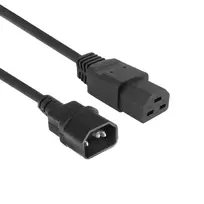 Maitinimo laidas ACT C14 į C21 IEC60320 juodas 1 m, 250 V, 10 A