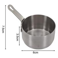 100ML Stainless Steel Sauce Pan for Milk Warming Sauce and Porridge Silver M black