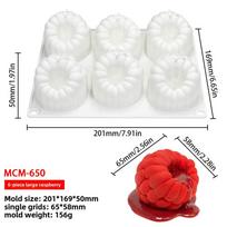 Fruit Series Mango Pear Baking Mousse Cake Silicone Mold Dessert Baking Non stick Durable Easy to Clean French Cake Decoration white