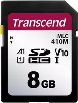 Transcend 410M microSDHC atminties kortelė – 8GB, A1, V10, UHS-I U1, Class10 (TS8GSDC410M)