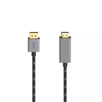 Vaizdo kabelio adapteris Hama 00200506 1,5 m DisplayPort į HDMI juodas