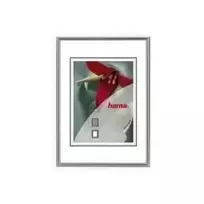 hama Bilderrahmen Sevilla Dekor, 21,0 x 29,7 cm, silber matt, für Bildformat 15 x 20 cm mit Passepartouteinleger