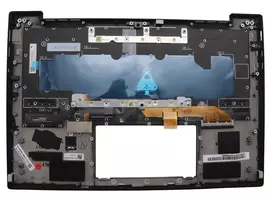 Viršutinis dangtelis su integruota apšviesta klaviatūra, skirta Lenovo ThinkPad X1 Carbon Gen 13 (modelis 5M11Q55957), juoda/daugiaspalvė