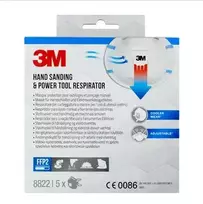 3M Cool Flow 8822 FFP2 NR D vienkartinės respiratorinės kaukės, 5 vnt. (8822PRO5)
