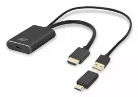 Adapteris ACT HDMI į USB Type-C moteriškas, 4K@60Hz, 0,25 m