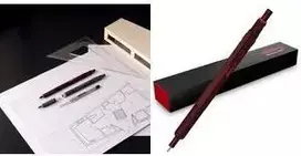 Mechaninis pieštukas rotring 600 — metalinis korpusas, 0,5 mm švino