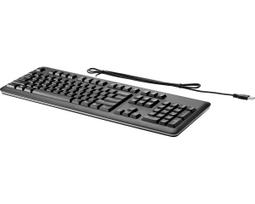 HP USB klaviatūra kompiuteriui, pilno dydžio, laidinė USB, juoda, QY776AA#ABE