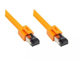 Tinklo kabelis Alcasa 8080-050O 5m Cat8.1 S/FTP Oranžinis