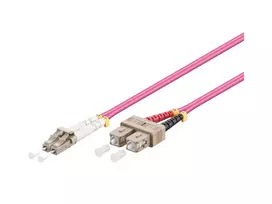 Skaidulinis optinis kabelis Alcasa LW-830LS4 30 m LC SC Violetinis