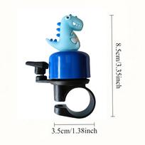 Metal Dinosaur Bike Bell Loud Crisp Sound Cartoon Horn For Kids Adults Women, Fits Scooter Cruiser Bicycle, Road Path Driveway geltona