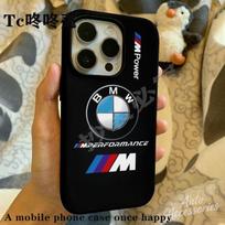 For IPhone 16 15 14 13 12 11 Pro Max Trendy Phone Case For BMW M Power Performance Shockproof Shell Phone Protect Cover Sticker For iPhone XS MAX juoda