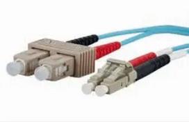 Skaidulinis optinis kabelis METZ CONNECT 151J1EOJO20E 2x SC 2x LC OM3 2 m Aqua