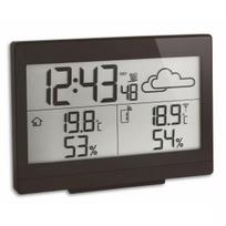 Vidaus/lauko oro stotelė TFA Dostmann Casa tfa dostmann balta LCD baterija — belaidė 0,433 GHz, AA 1,5 V, 141×100×48 mm