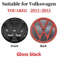 W132For Volkswagen Touareg 2011-2015 Rear Emblem Trunk Badge Logo Rear Tailgate Decal Sticker Compatible With VW Touareg II Facelift gray