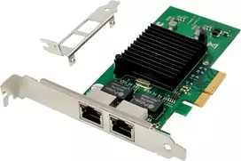 MicroConnect tinklo plokštė PCIe x1 Intel 82576 Dviguba RJ45 (MC-PCIEX4-82576-D)