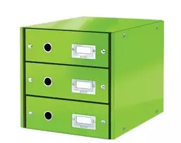 Leitz Click & Store WOW spintelė su stalčiais (3 stalčiai), kartoninė, 286 mm, 282 mm, 358 mm, 2,21 kg