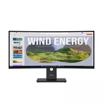 Lenovo ThinkVision T34WD-40 monitorius, 86,4 cm (34 col.), 3440 x 1440 pikselių, Wide Quad HD, LED, 6 ms, juodas