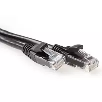 ACT Black 20 metrų U/UTP CAT6A pataisos laidas su apsauga nuo užkliuvimo ir RJ45 jungtimis