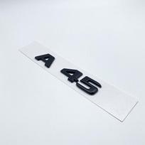 3D ABS Blizgūs Juodi Raidės A35 A45 A45S Turbo 4matic Emblema Mercedes Benz AMG Automobilio Sparno Bagažinės Galinės W176 W177 Logotipo Lipdukas glossy black brown