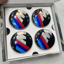 4 vnt. 56 mm 68 mm plaukiojantys ratų centriniai dangteliai BMW 50-mečiui Tinka E39 E46 E60 F10 F30 G20 X3 X5 (Automobilių stebulių priedai) OQ0 (black,68mm-4pcs) juoda
