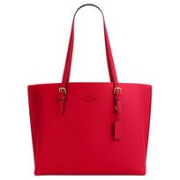 COACH Mollie Leather Tote Bag, Shopping Bag, Handbag, Shoulder Bag Large Women's Red CV968-IMUP7 One Size 1 red