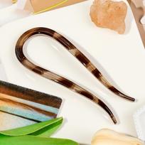 Matte Hair Forks Hair Sticks Goat Horns U-Shape Hair Comb Bun Hairpin Women Girls Hairstyle Hair Accessories Headband Hairstyle beige