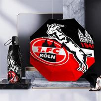 Goat Football Club Koln Umbrella 8-Frame for Travel, Camping, Casual Lightweight Portable Umbrella, Essential for Every Family Holidays Gift