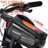Bicycle Bag Phone Holder Mount Bike Phone Support  Case Handerbar Waterproof Frame Top Tube Mtb Bag Tools Accessories Wild Other black