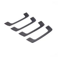 For Porsche Taycan    2022 Soft Carbon Fiber Car Roof Grab Handle Trim Sticker Car Carbon Fiber black