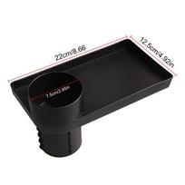 Car Cup Holder Attachable Meal Tray Expanded Table Desk Portable 360 Rotatable Adjustable Auto Car Food Tray Cup Holder A black