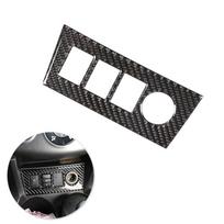 For Toyota Rav4 RAV 4 2006 2007 2008 2009 2010 2011 2012 Car Cigarette Lighter Panel Switch Button Cover Carbon Fiber black