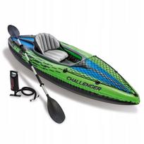 Intex baidarė Kayak Challenger K1 rinkinys su pompa ir irklu - Intex 68305