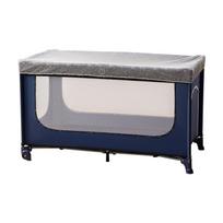Portable Lightweight Baby Crib with Mosquito Net - Foldable and Movable Newborn Bed gray