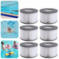 6x filtras jacuzzi mspa filtro įdėklas spa pripučiamiems baseinams
