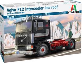 Italeri 3957 3957s-1:24 Volvo F-12 Intercooler Low Roof modeliavimo rinkinys, statinis modeliavimas, rankdarbiai, hobis, klijavimas, plastikinis rinkinys, detalus, nedažytas, įvairiaspalvis