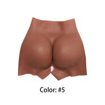 Atviras tarpkojis Silikoninės klubų didinimo kelnės su 0,8 cm–2,6 cm storiu CD persirengimui ir seksualių išlenktų klubų paryškinimui 0.8CM Thickness brown