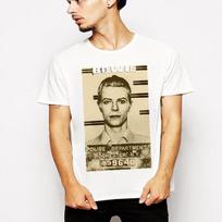 rock, british, david bowie , vintage, mugshot, gangster, poster, London Unisex T-Shirt L beige