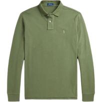 Polo Ralph Lauren SS24 Logo Embroidered Slim Fit Long Sleeve Polo Shirt Men tops Flower-Path-Green MNPOKNI16823993-300 S gray