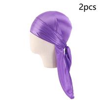 2 vnt. Durag Pirato skrybėlaitė Pirato kūdikio turbanas Hijabo kepuraitė Elastinga galvos juosta Berniukui juoda