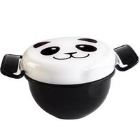 Pandos formos pietų dėžutė Mikrobangų krosnelėje tinkamas Bento konteineris su skyreliais Dėklas Indai bento maisto dėžutė Sandėliavimui Kawaii panda pietų dėžutė white