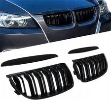 Grill bmw 3 e90 e91 m paket m3 juodas blizgus priešliftinis 2005-2008